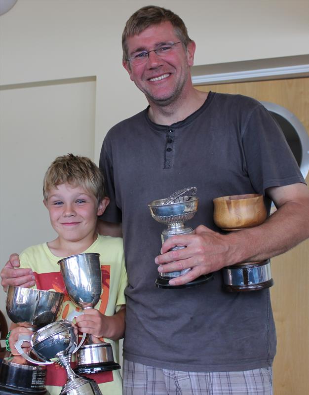 Graduate Nationals winners Tony and Sam Cooper photo copyright Tim Harper taken at Chichester Yacht Club and featuring the Graduate class