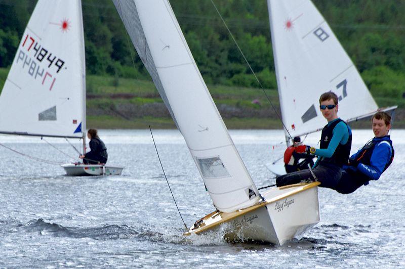 Patrick and Jonathan Hill  win the Derbyshire Youth Sailing event at Glossop photo copyright Darren Clarke taken at Glossop Sailing Club and featuring the Graduate class