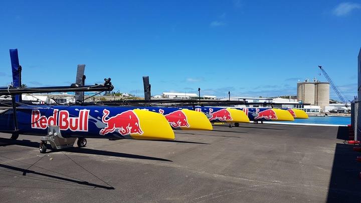 AC45F fleet ready to go in Bermuda photo copyright Grapefruit Graphics taken at  and featuring the  class