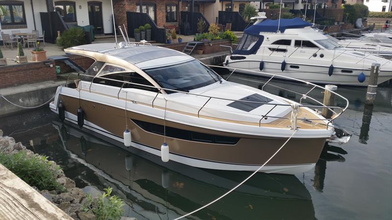 Champagne Gold hull wrap | Grapefruit Coatings photo copyright Grapefruit taken at  and featuring the  class