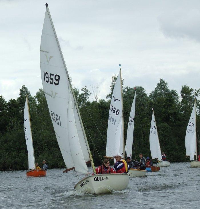 Keen racing at the Gull Inland Championships photo copyright Paul William taken at Horning Sailing Club and featuring the Gull class