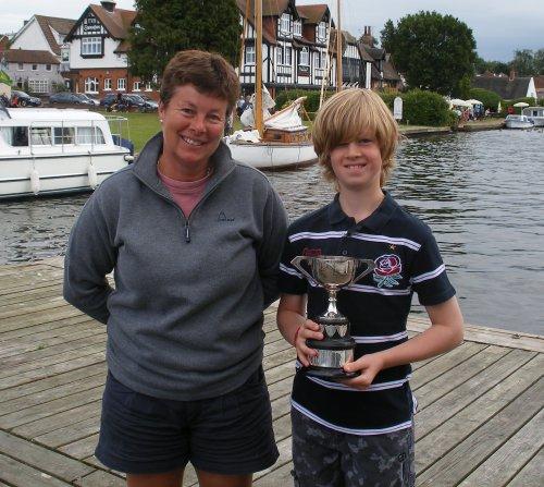 Jane Williams and Matthew Varcoe win the Gull Inland Championships photo copyright Bob Hancock taken at Horning Sailing Club and featuring the Gull class