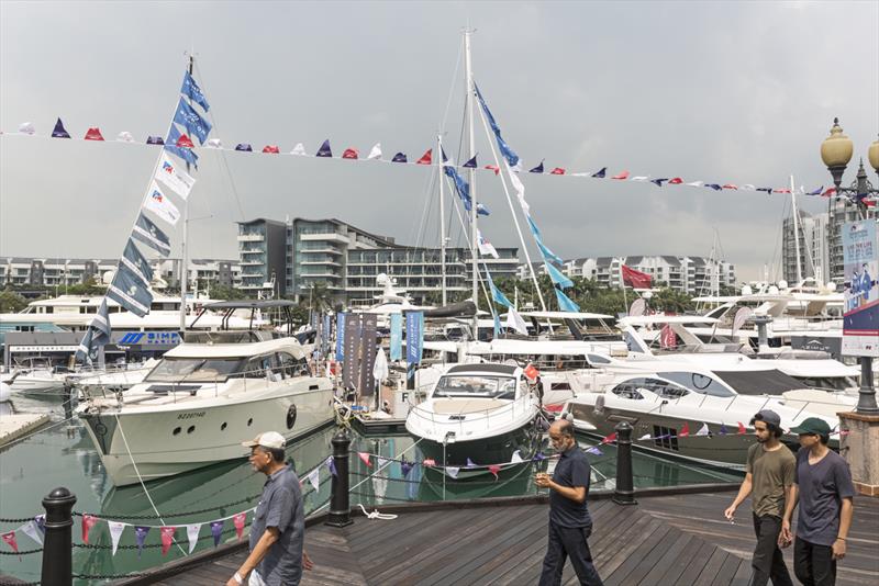 Singapore Yacht Show 2018. On the boardwalk photo copyright Guy Nowell taken at ONE15 Marina Club and featuring the  class