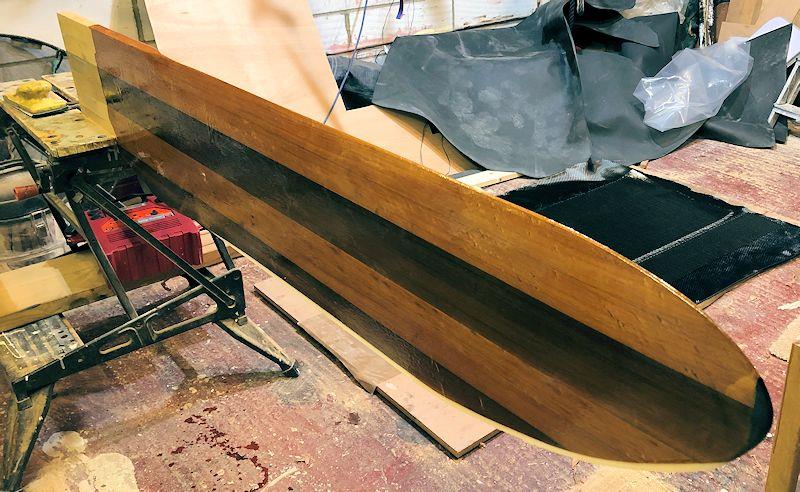 Home build of a Hadron H1 singlehanded dinghy - stage 8 photo copyright Aindriu McCormack taken at  and featuring the Hadron class