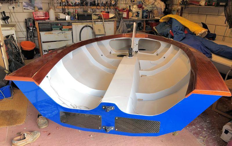 Home build of a Hadron H1 singlehanded dinghy - stage 9 photo copyright Aindriu McCormack taken at  and featuring the Hadron class