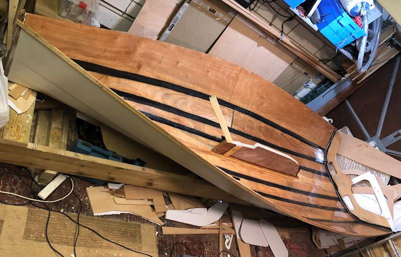 Home build of a Hadron H1 singlehanded dinghy - stage 3 - photo © Aindriu McCormack