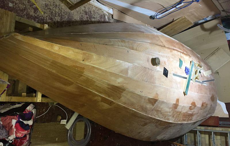 Home build of a Hadron H1 singlehanded dinghy - stage 2 - photo © Aindriu McCormack