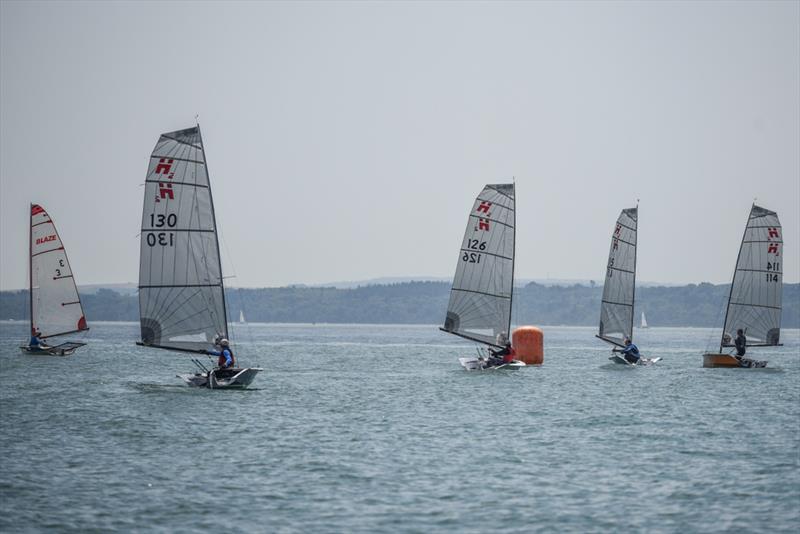 Hadron H2s at Warsash photo copyright Close Hauled Photography taken at Warsash Sailing Club and featuring the Hadron H2 class