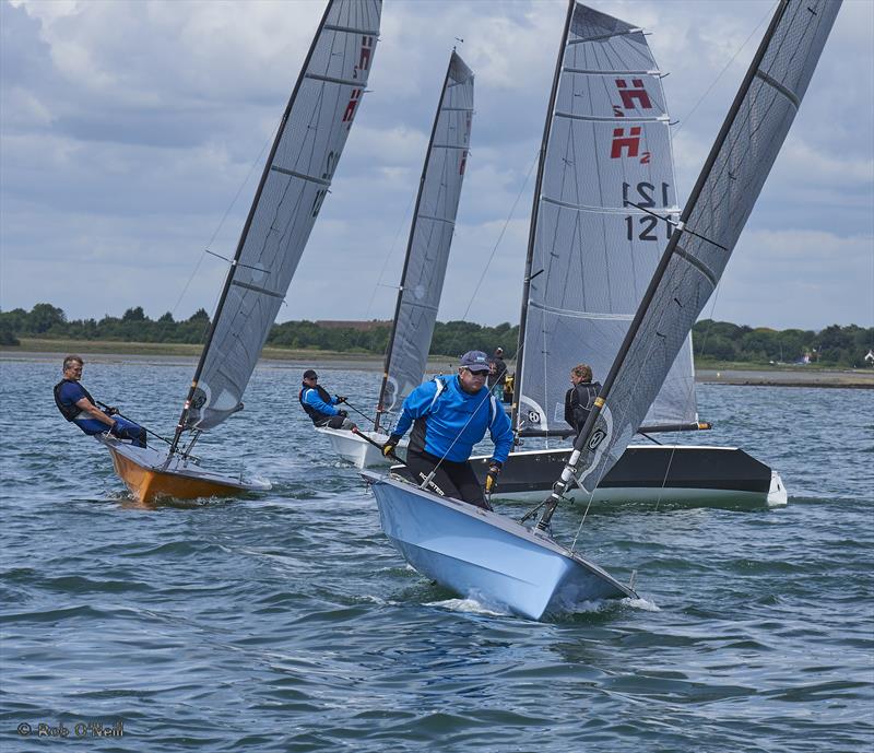 Hadron H2 Open at Itchenor photo copyright Rob O'Neill taken at Itchenor Sailing Club and featuring the Hadron H2 class