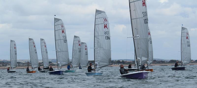 Close competition in race 4 on day 2 of the Hadron H2 National Championship at Arun photo copyright Keith Callaghan taken at Arun Yacht Club and featuring the Hadron H2 class