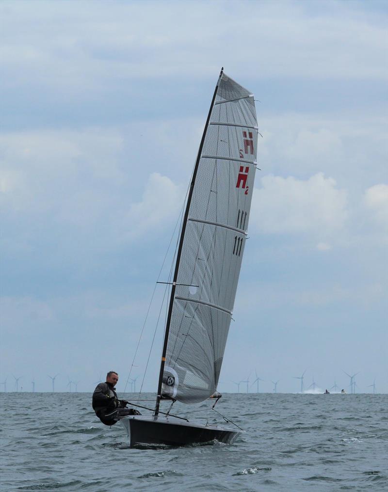 Ian Sanderson, 2019 Hadron H2 National Champion photo copyright Keith Callaghan taken at Arun Yacht Club and featuring the Hadron H2 class