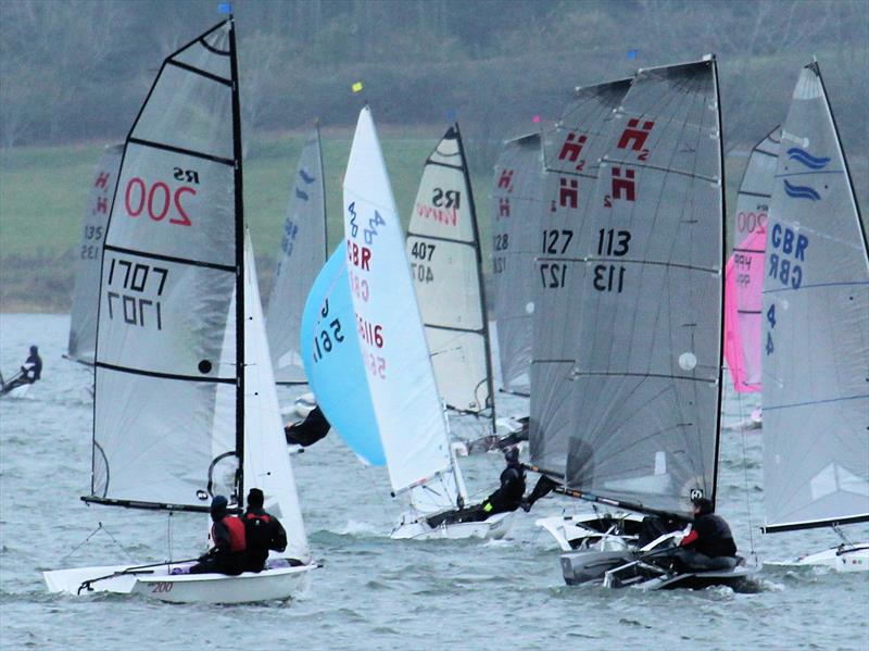Hadron H2s competing in their Inland Championships at Draycote Water SC photo copyright Keith Callaghan taken at Draycote Water Sailing Club and featuring the Hadron H2 class