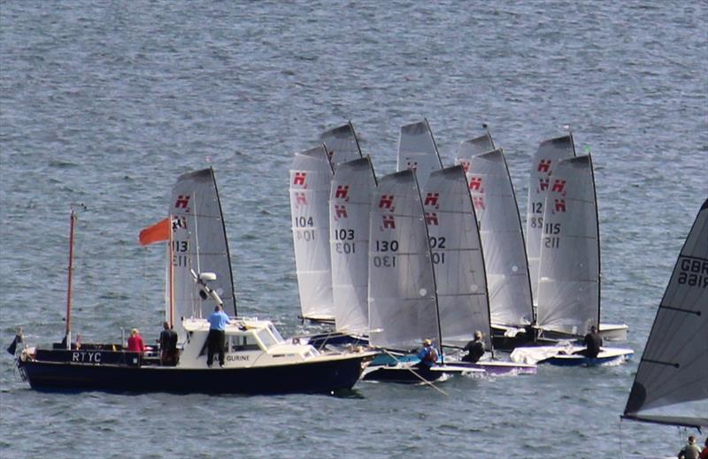 The start of race 6 on day 2 of the Hadron H2 Nationals in Torbay photo copyright Keith Callaghan taken at Royal Torbay Yacht Club and featuring the Hadron H2 class