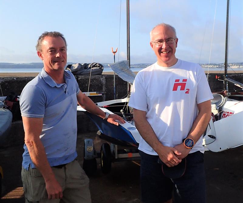Ian Sanderson & Richard Leftley on day 3 of the Hadron H2 Nationals in Torbay - photo © Keith Callaghan