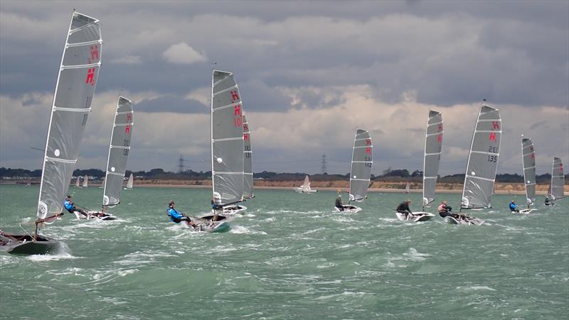 Fast reaching during the Hadron H2 Solent Trophy at Warsash photo copyright Keith Callaghan taken at Warsash Sailing Club and featuring the Hadron H2 class