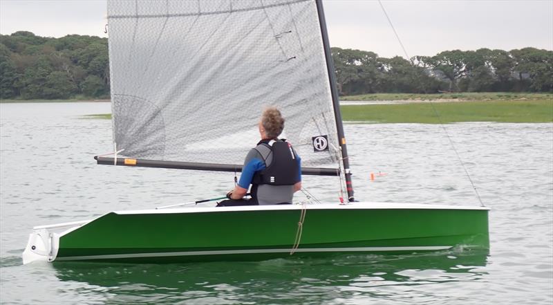 Mark Wippell and his eye-catching green H2 during the Hadron H2 Open at Itchenor - photo © Keith Callaghan