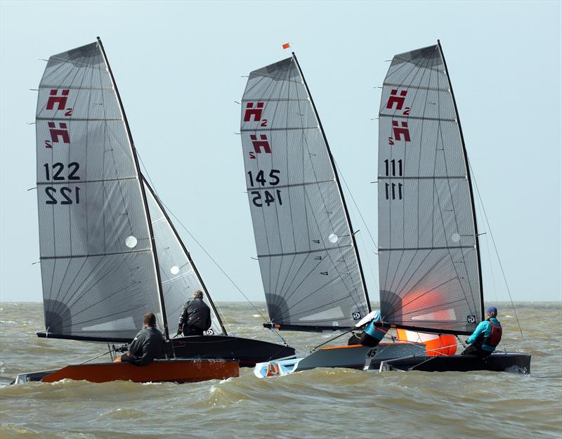 Day 1 of the Hadron H2 Nationals at Herne Bay photo copyright Nick Champion / www.championmarinephotography.co.uk taken at Herne Bay Sailing Club and featuring the Hadron H2 class