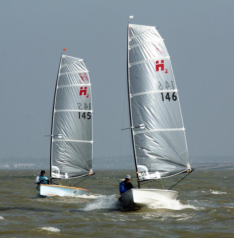 Day 1 of the Hadron H2 Nationals at Herne Bay photo copyright Nick Champion / www.championmarinephotography.co.uk taken at Herne Bay Sailing Club and featuring the Hadron H2 class