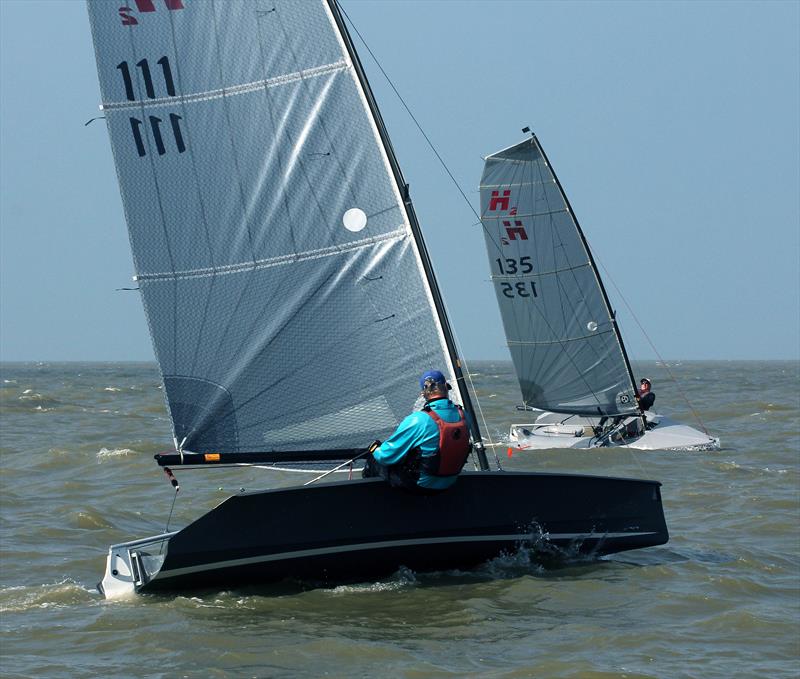 Day 1 of the Hadron H2 Nationals at Herne Bay photo copyright Nick Champion / www.championmarinephotography.co.uk taken at Herne Bay Sailing Club and featuring the Hadron H2 class