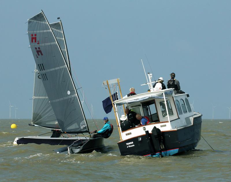 Day 1 of the Hadron H2 Nationals at Herne Bay photo copyright Nick Champion / www.championmarinephotography.co.uk taken at Herne Bay Sailing Club and featuring the Hadron H2 class