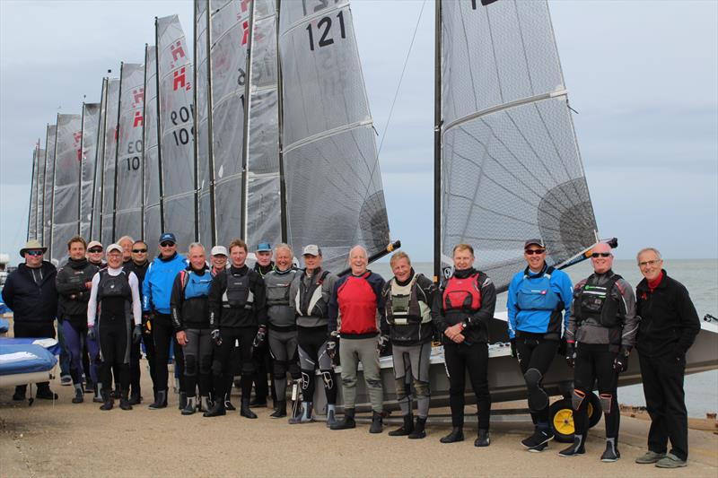 Day 2 of the Hadron H2 National Championship at Herne Bay photo copyright Keith Callaghan taken at Herne Bay Sailing Club and featuring the Hadron H2 class