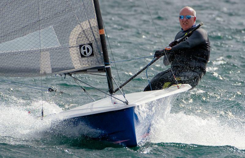 Richard Leftley gets in some practice in the Hadron H2 photo copyright David Whittle taken at South Cerney Sailing Club and featuring the Hadron H2 class