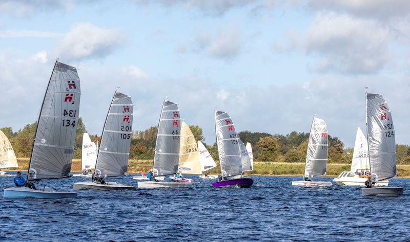 Start line - Hadron H2 Inlands at Notts County photo copyright David Eberlin taken at Notts County Sailing Club and featuring the Hadron H2 class