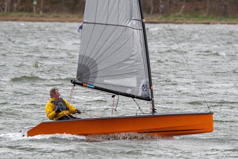 Pete Harrison during the Chichester Yacht Club Hadron H2 Open photo copyright Chris Turner taken at Chichester Yacht Club and featuring the Hadron H2 class