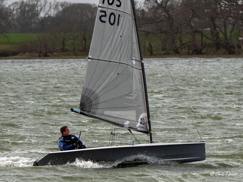 Tim Garvin during the Chichester Yacht Club Hadron H2 Open photo copyright Chris Turner taken at Chichester Yacht Club and featuring the Hadron H2 class