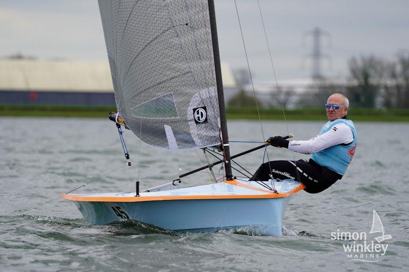 Richard Leftley (second overall) in the Hadron H2 Inland Championships at Queen Mary - photo © Simon Winkley