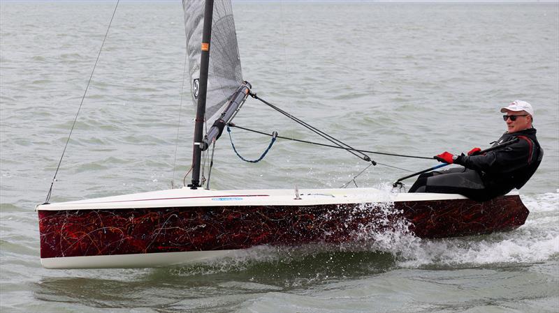 Dave Barker during the Brightlingsea Hadron H2 Open photo copyright Keith Callaghan taken at Brightlingsea Sailing Club and featuring the Hadron H2 class