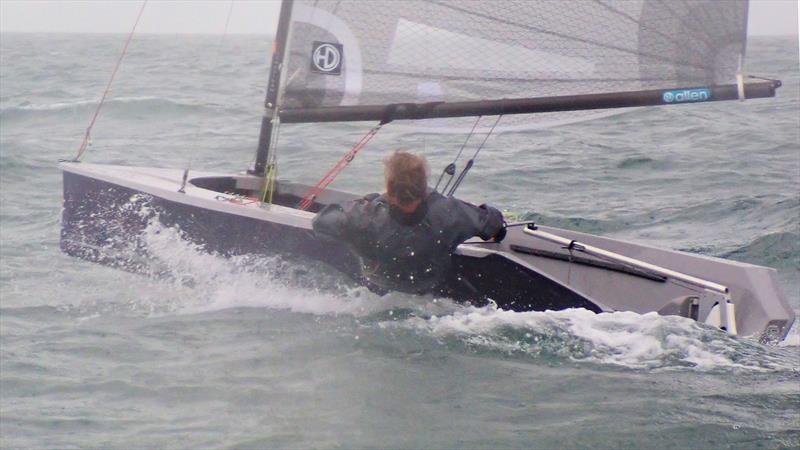 Robin Parsons crowned champion at the Hadron H2 Nationals photo copyright Sarah Desjonqueres taken at Highcliffe Sailing Club and featuring the Hadron H2 class