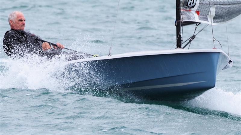 Barry Wolfenden pushes ‘Lone Wolf' along on day 2 of the Harken Hadron H2 Nationals at the WPNSA - photo © David Henshall