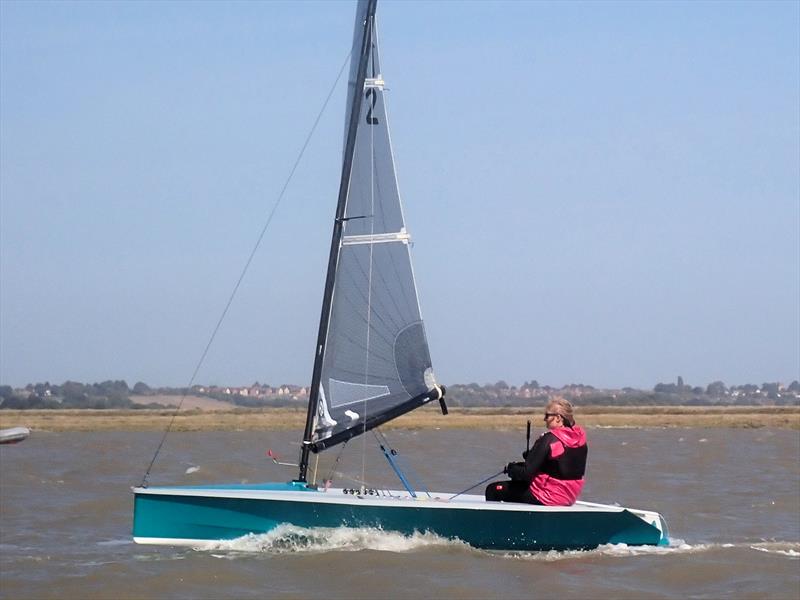 Heidi Wright savours the joy of the Hadron H2 Open Meeting at Walton & Frinton photo copyright Keith Callaghan taken at Walton and Frinton Yacht Club and featuring the Hadron H2 class