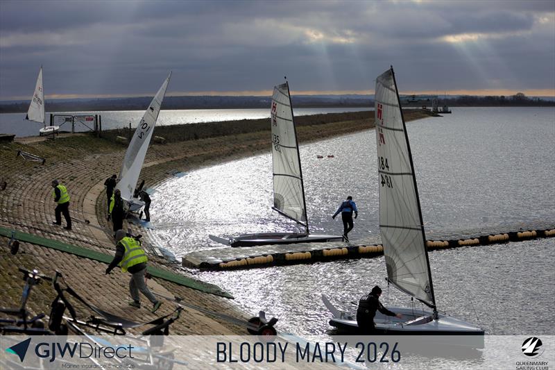 GJW Direct 50th Bloody Mary photo copyright Mark Jardine taken at Queen Mary Sailing Club and featuring the Hadron H2 class