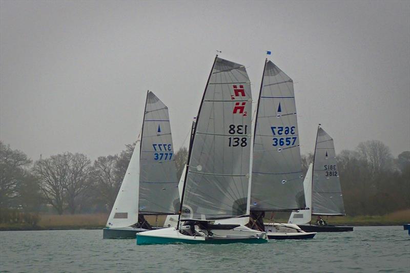 Chichester YC 2026 Snowflake Series day 5 photo copyright Kathy McHale and Katie Merryfield-Day taken at Chichester Yacht Club and featuring the Hadron H2 class