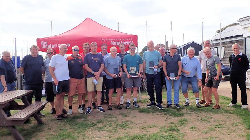 Some of the competitors during the Hadron H2 Nationals at Keyhaven photo copyright Keith Callaghan taken at Keyhaven Yacht Club and featuring the Hadron H2 class