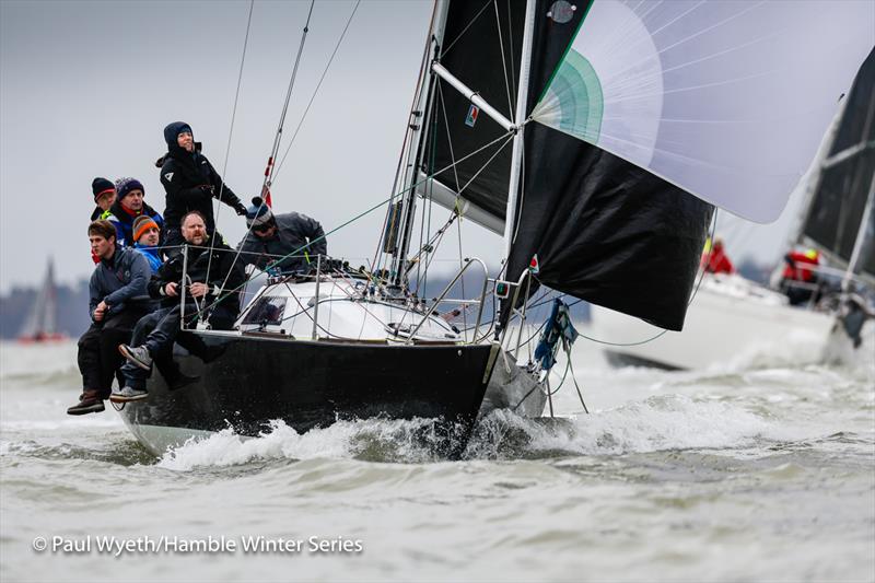 Quokka 9 - 42nd Hamble Winter Series - Week 8 photo copyright Paul Wyeth / www.pwpictures.com taken at Hamble River Sailing Club and featuring the Half Tonner class