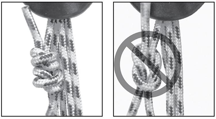 How to tie your soft-attach block correctly - photo © Hannah Cotterell
