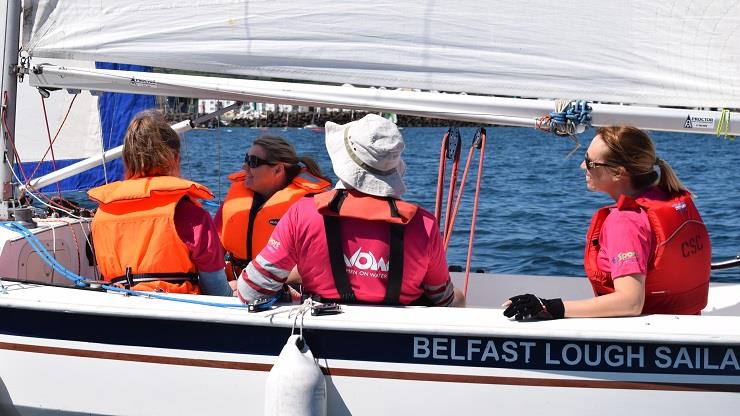 Carrickfergus Sailing Club Women on Water festival in 2019 photo copyright Belfast Lough Sailability taken at Belfast Lough Sailability and featuring the Hawk 20 class