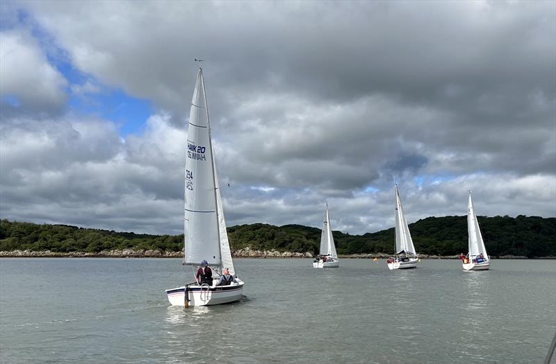 Kippford Week 2023 - Gentle cruiser yachts start on Tuesday photo copyright Margaret Purkis taken at Solway Yacht Club and featuring the Hawk 20 class