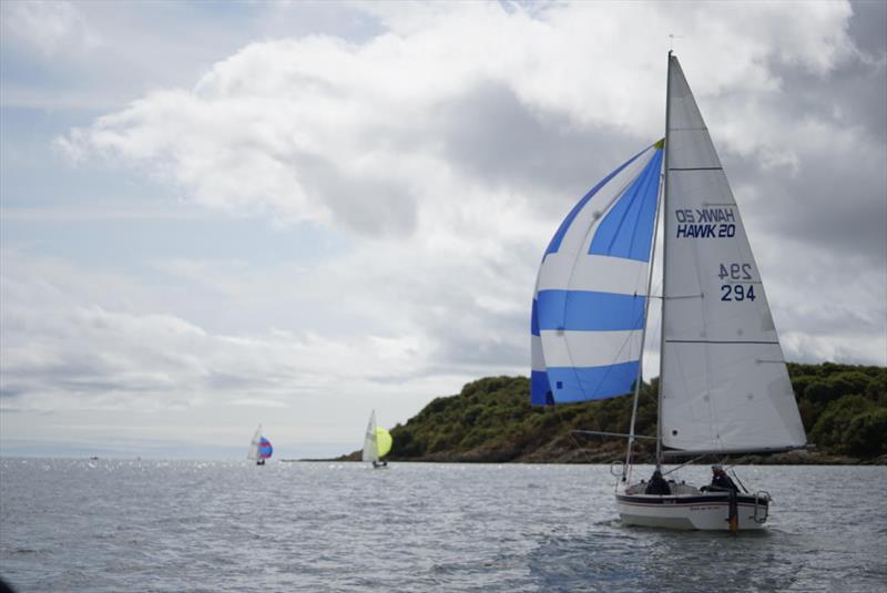 Hawks heading out into the Solway - Solway Yacht Club's Kippford Week and the Kippford RNLI Regatta - photo © Finlay Train