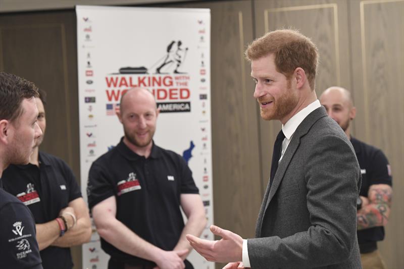 HRH Prince Harry at the Walking With The Wounded's Walk of America launch photo copyright Martin Hartley taken at  and featuring the  class