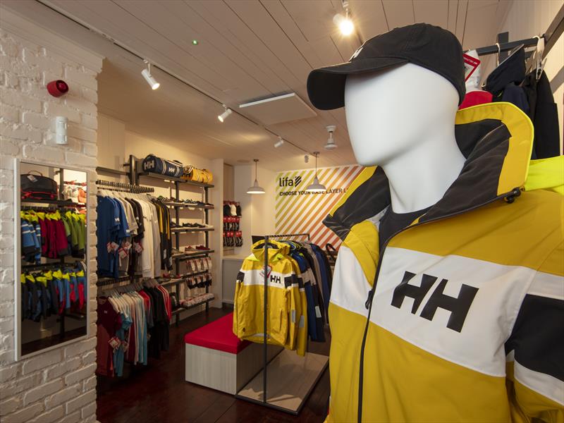 Helly Hansen's new store in Salcome photo copyright Paul Carruthers taken at  and featuring the  class