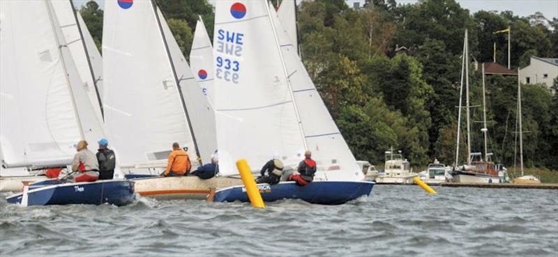 Hans Eckerström sailing in his 606 class dayboat 'Maverick' during Tuesday night racing at Lidingö, Sweden photo copyright Henri-Lloyd taken at  and featuring the  class