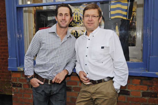 Ben Ainslie with Paul Strzelecki, Henri Lloyd Joint Chief Executive photo copyright Henri Lloyd taken at  and featuring the  class