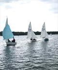 The downwind leg during the Bewl Sailing Association Heron Open © Colin Nutt