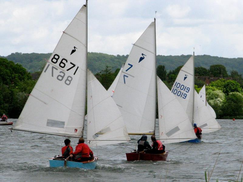 Heron nationals at Chipstead photo copyright Derek Dodd taken at Chipstead Sailing Club and featuring the Heron class