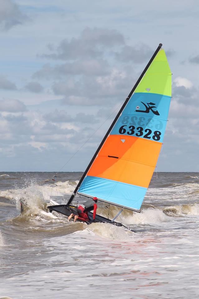 Hobie® Multiworlds And Europeans day 4 photo copyright Marcel Verheggen Fotografie / www.marcelverheggen.eu taken at Zeilvereniging Noordwijk and featuring the Hobie 14 class