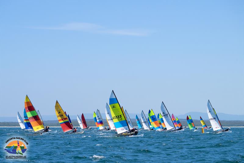 50th Australian Hobie Cat Nationals at Jervis Bay, NSW photo copyright Brad Sissins / Hobie Asia Pacific taken at Vincentia Sailing Club and featuring the Hobie 14 class